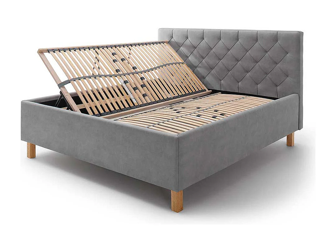 Polsterbett mit Bettkasten 55 cm Einstiegshöhe