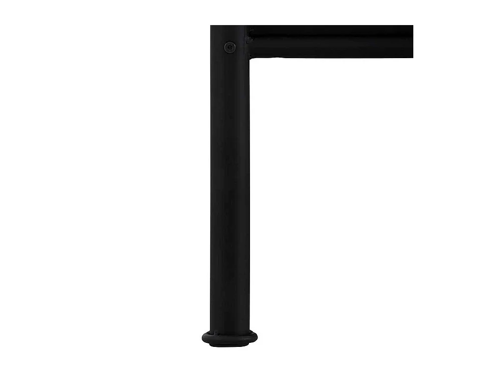 Metallbettgestell schwarz 90x200 cm 106 cm hoch