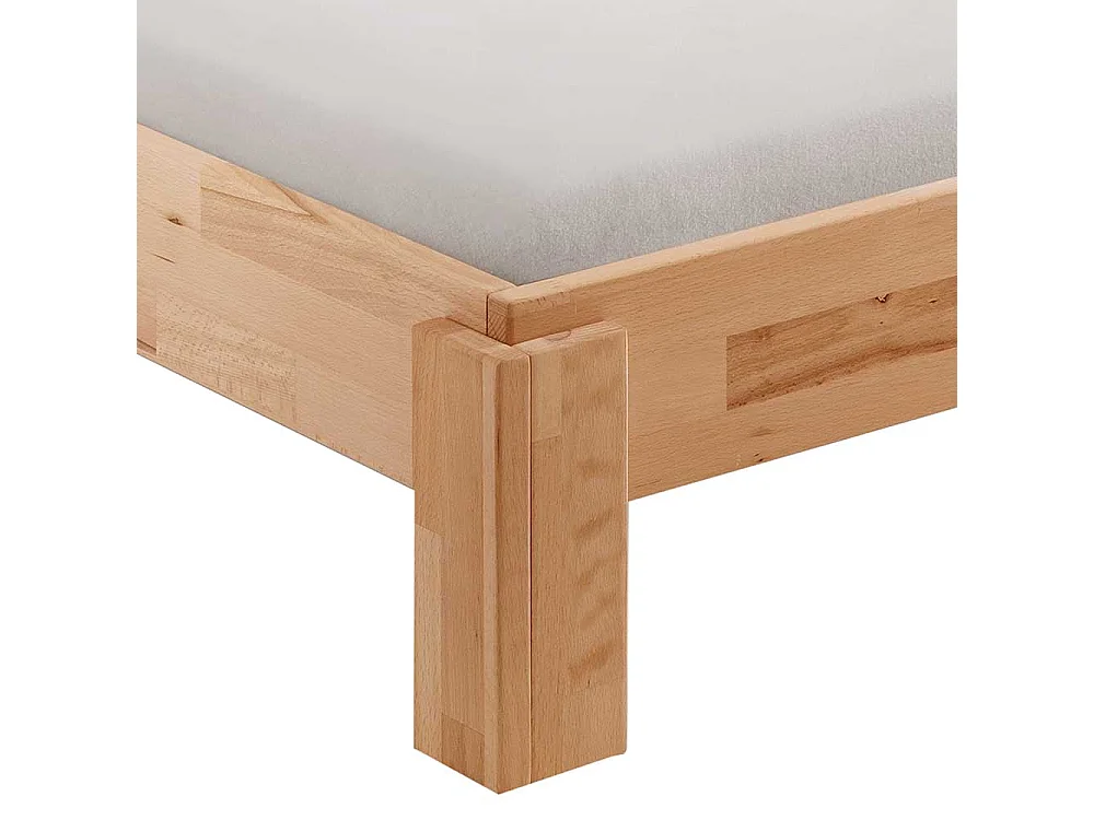 Einzelbett Holzbett aus Buche Massivholz geölt