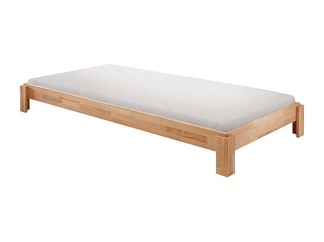 Einzelbett Holzbett aus Buche Massivholz geölt