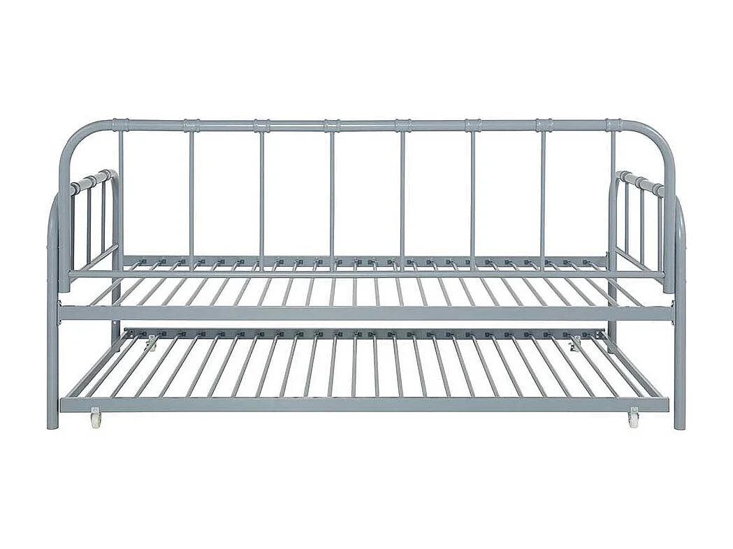 Metallrahmen Bett Bettgestell Liegeflächen 90x200 cm mit Fußgestell aus Metall