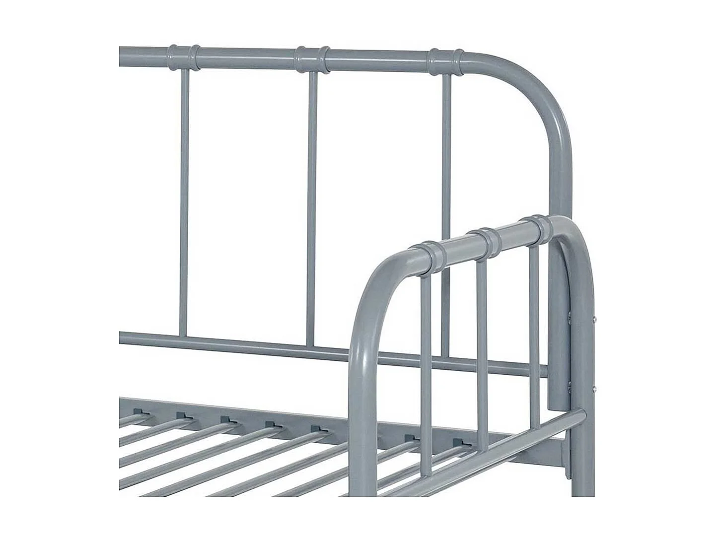 Metallrahmen Bett Bettgestell Liegeflächen 90x200 cm mit Fußgestell aus Metall