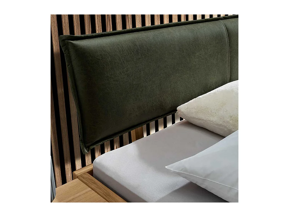 Hochwertiges Single Bett 140x200 cm mit Nachtkonsolen (dreiteilig)