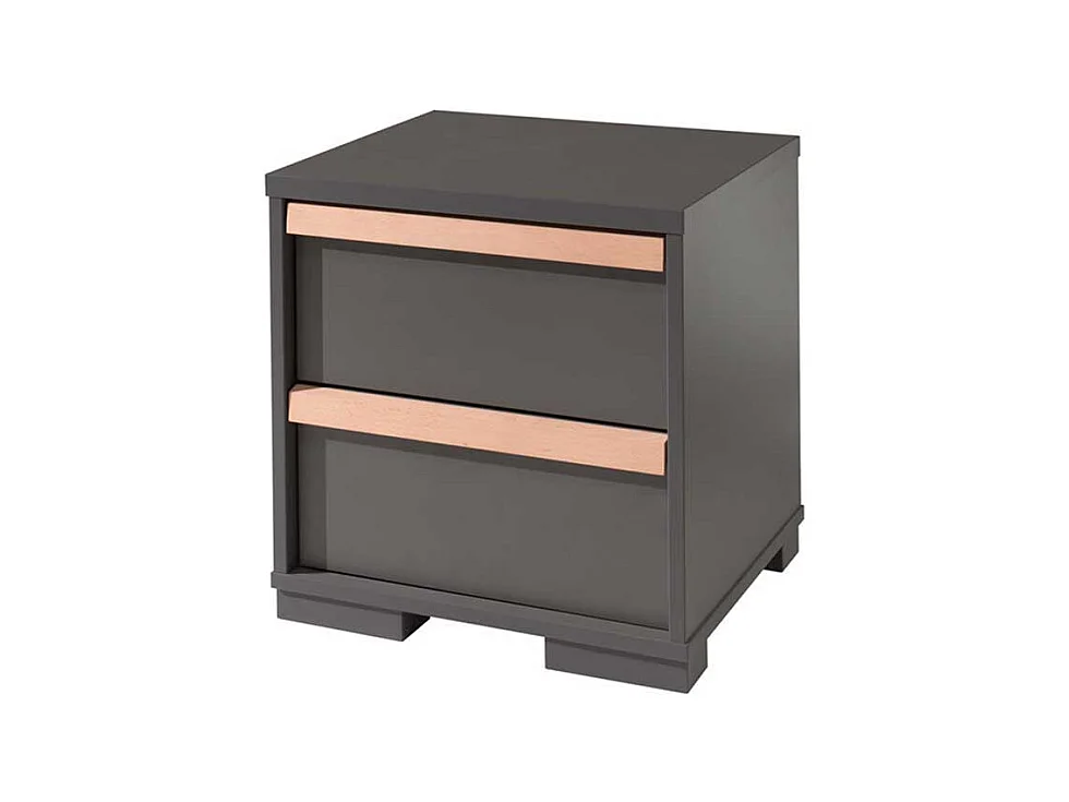 Bett mit Nachtkonsole Jugendzimmer (zweiteilig)