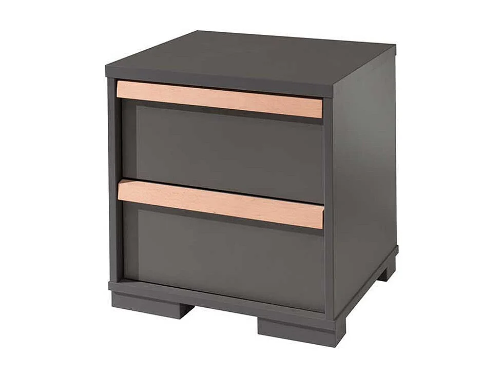 Bett mit Nachtkonsole Jugendzimmer (zweiteilig)