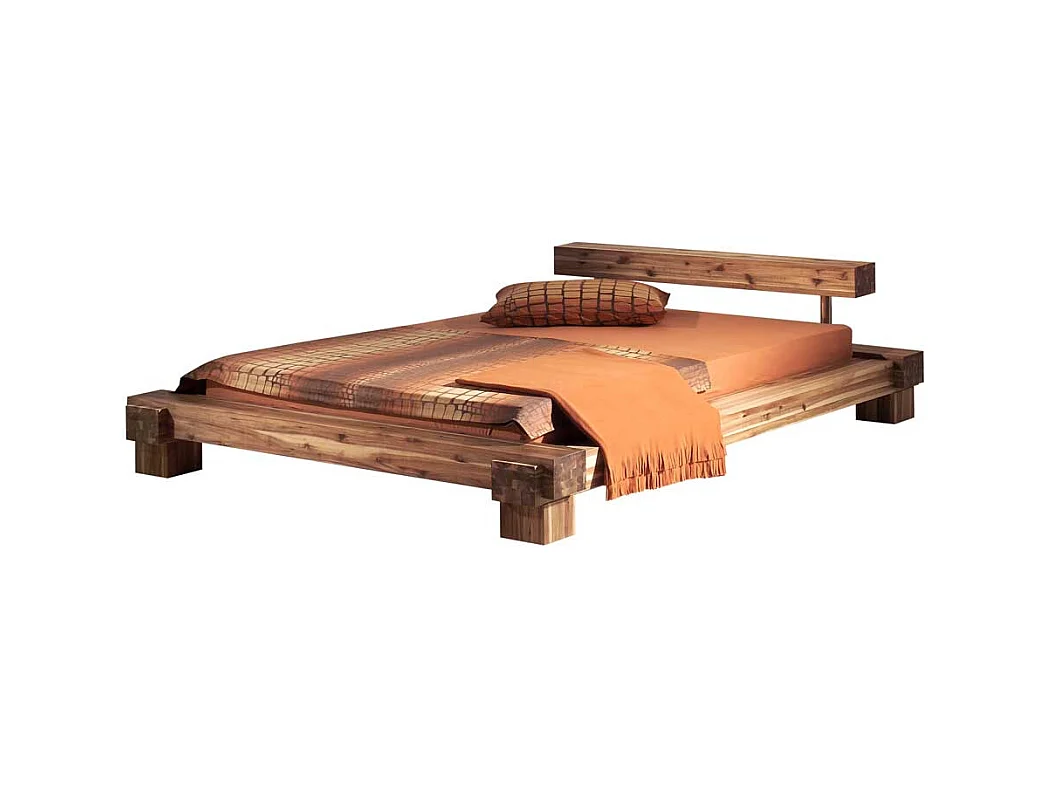 Futonbett aus Akazie Gewachst