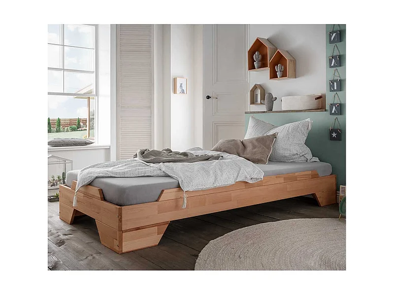 Buche Stapelbett in modernem Design 90x200 cm Liegefläche