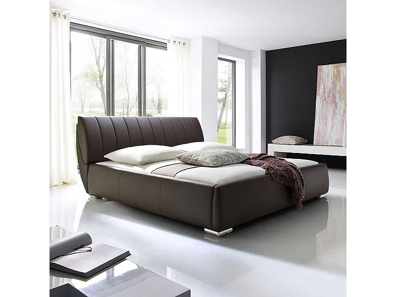 Futonbett mit Bettkasten Braun