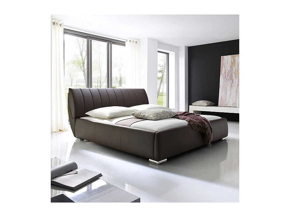 Futonbett mit Bettkasten Braun