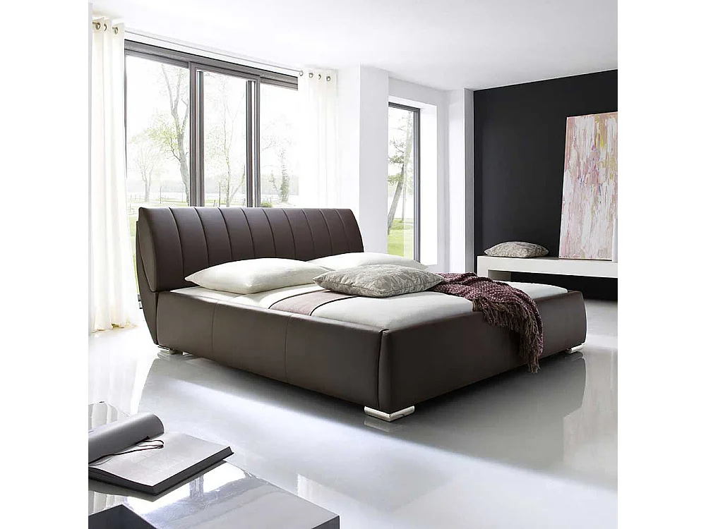 Futonbett mit Bettkasten Braun