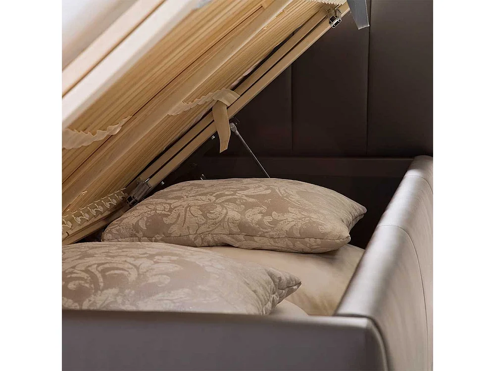 Futonbett mit Bettkasten Braun