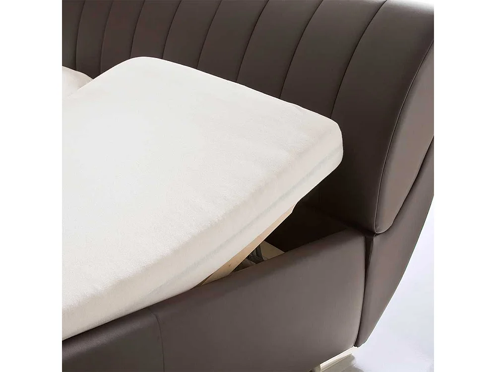 Futonbett mit Bettkasten Braun