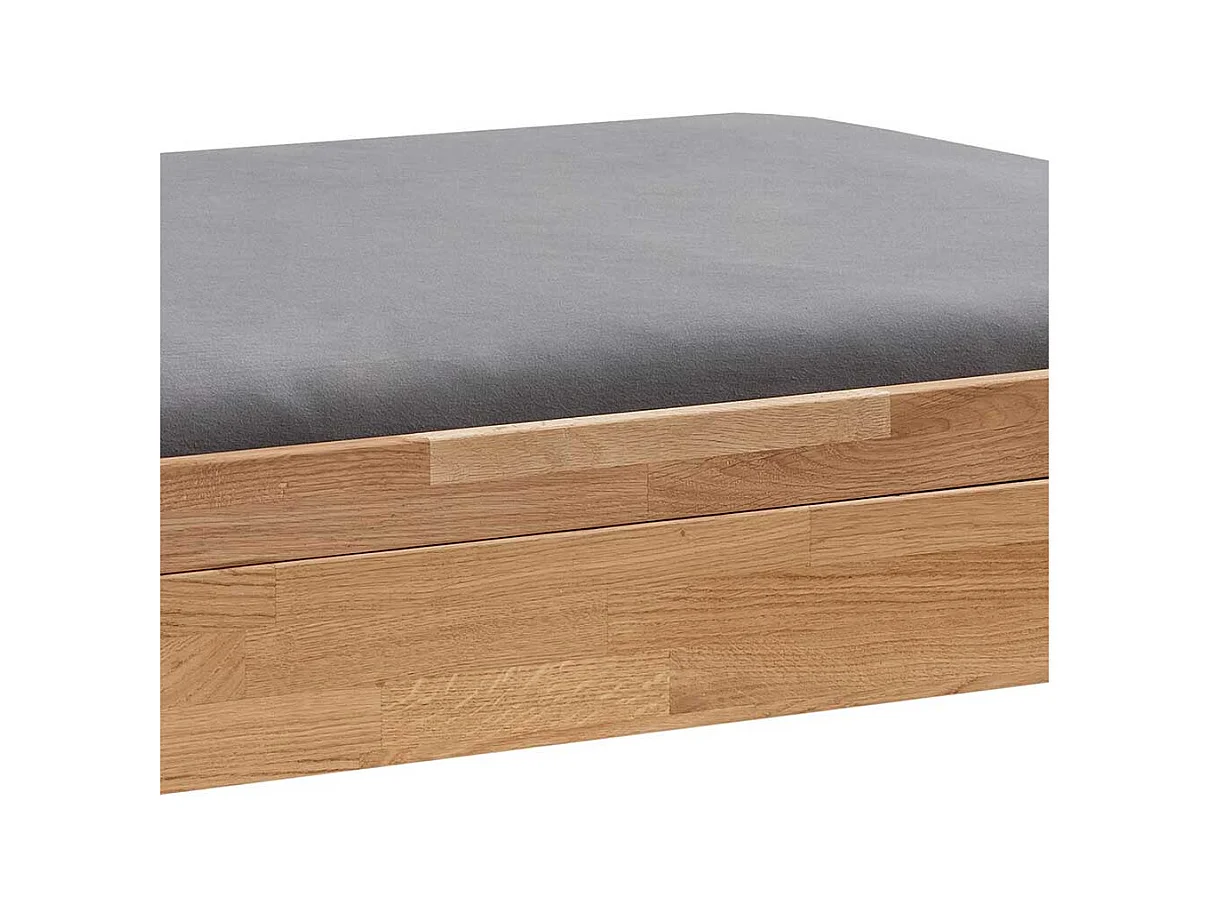 Einzelbett Holzbett aus Wildeiche Massivholz geölt