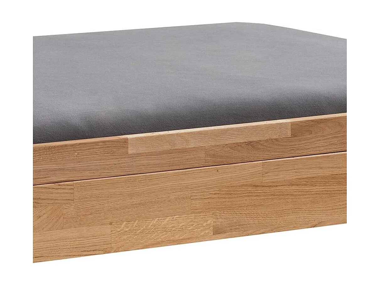 Einzelbett Holzbett aus Wildeiche Massivholz geölt