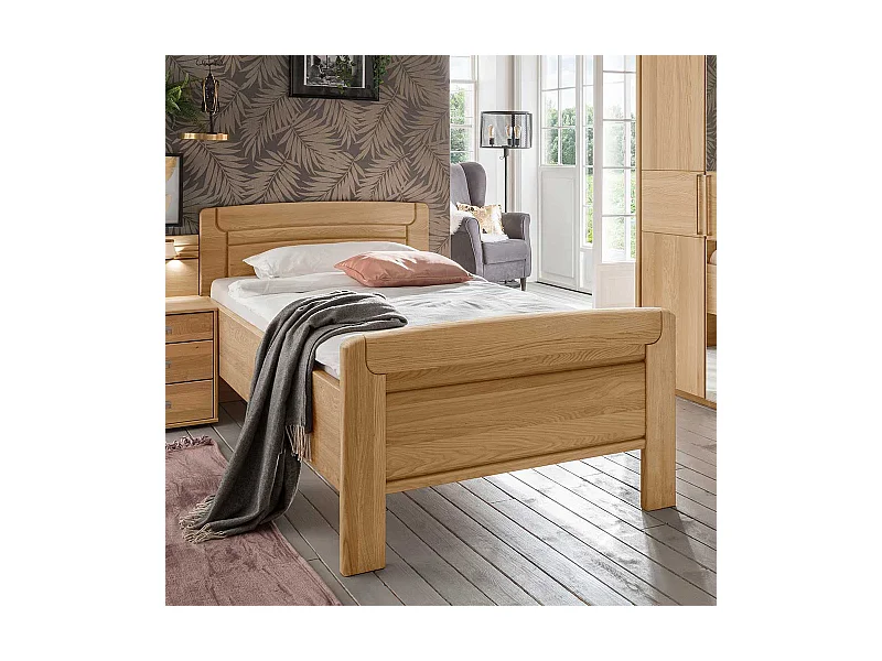 Komfortbett aus Eiche teilmassiv Made in Germany