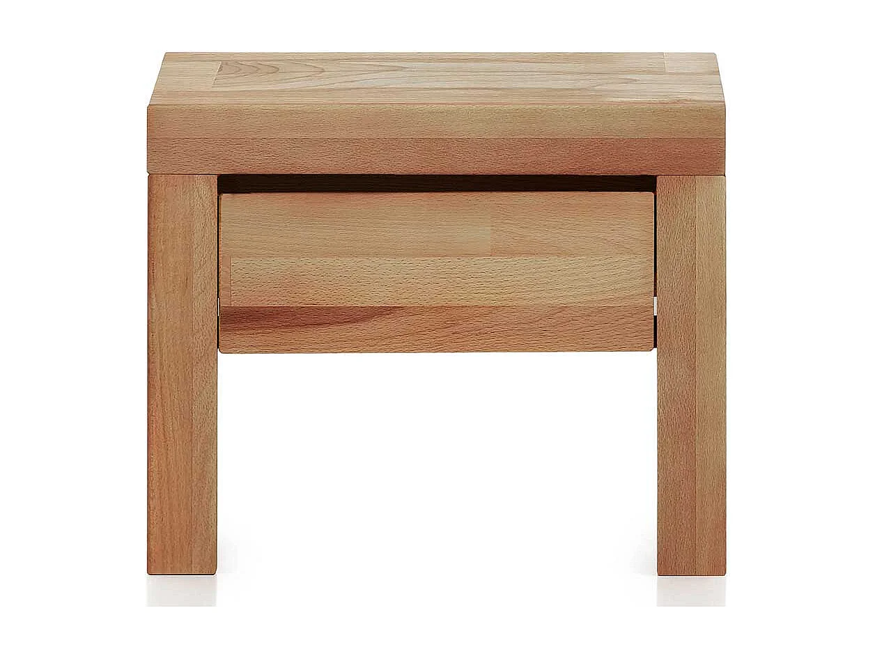 Bett Kernbuche 140x200 cm im Landhausstil 38 cm Einstiegshöhe