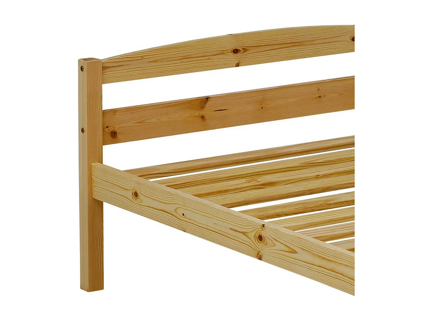 Echtholzbett aus Fichte Massivholz Landhausstil