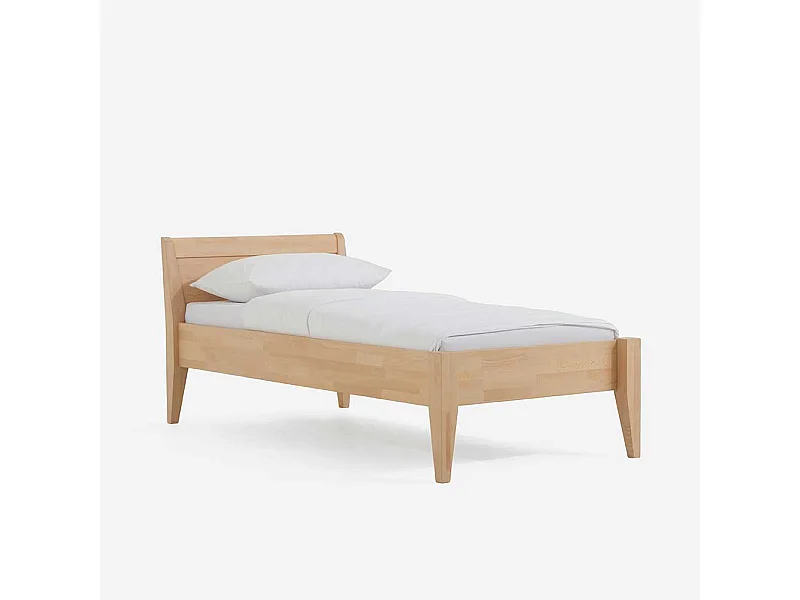 Holzbett aus Buche Massivholz Überlänge