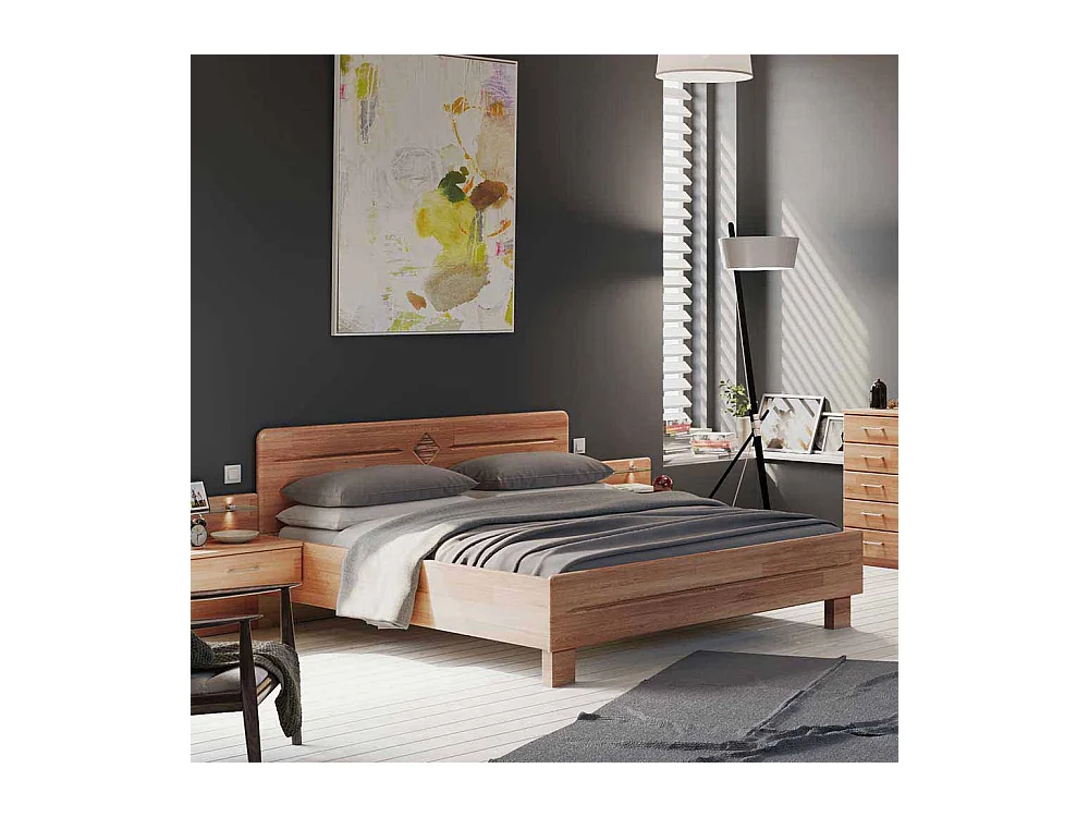 Holzbett aus Erle Überlänge