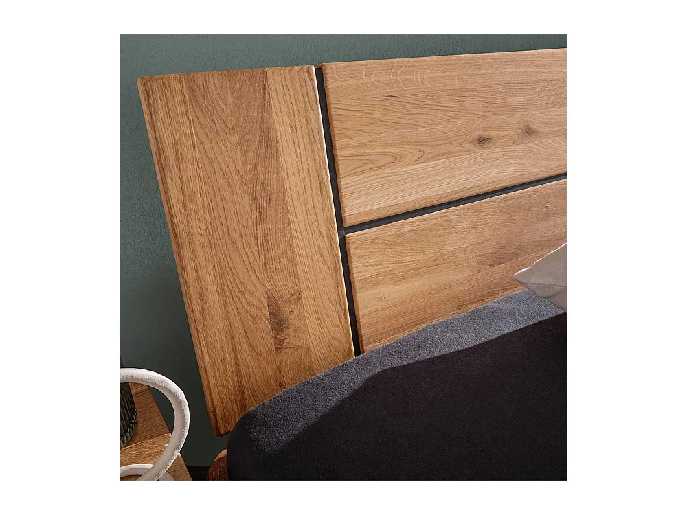 Doppelbett Massivholzbett geölt in Wildeichefarben