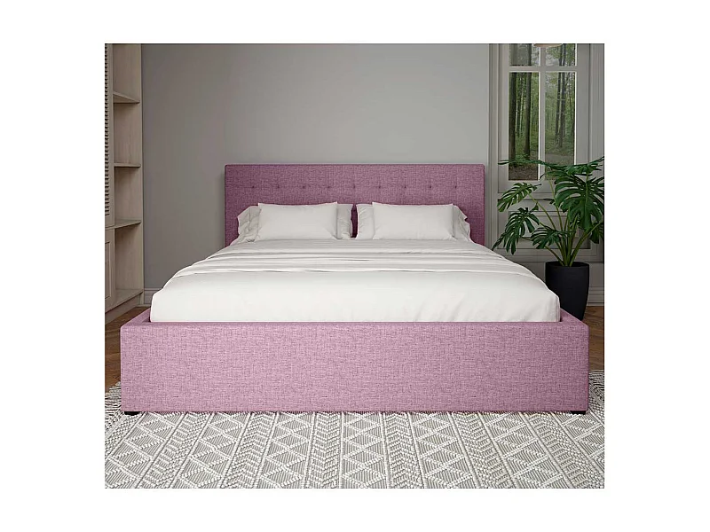 Bettgestell Doppelbett aus Webstoff Liegefläche 180x200 cm