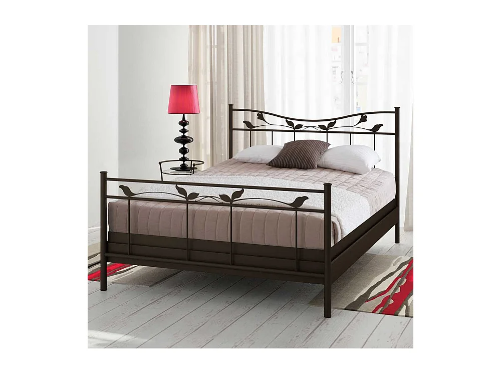 Bett im Landhausstil Metall