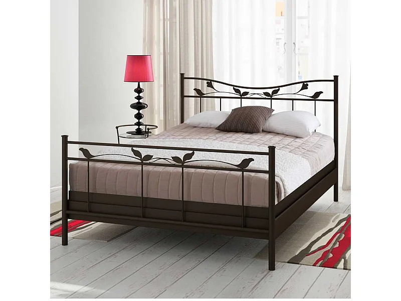 Bett im Landhausstil Metall