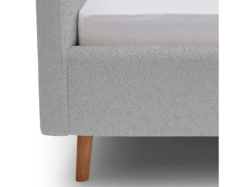 Polster Doppelbett Grau 160x200 cm oder 180x200 cm 105 cm hoch