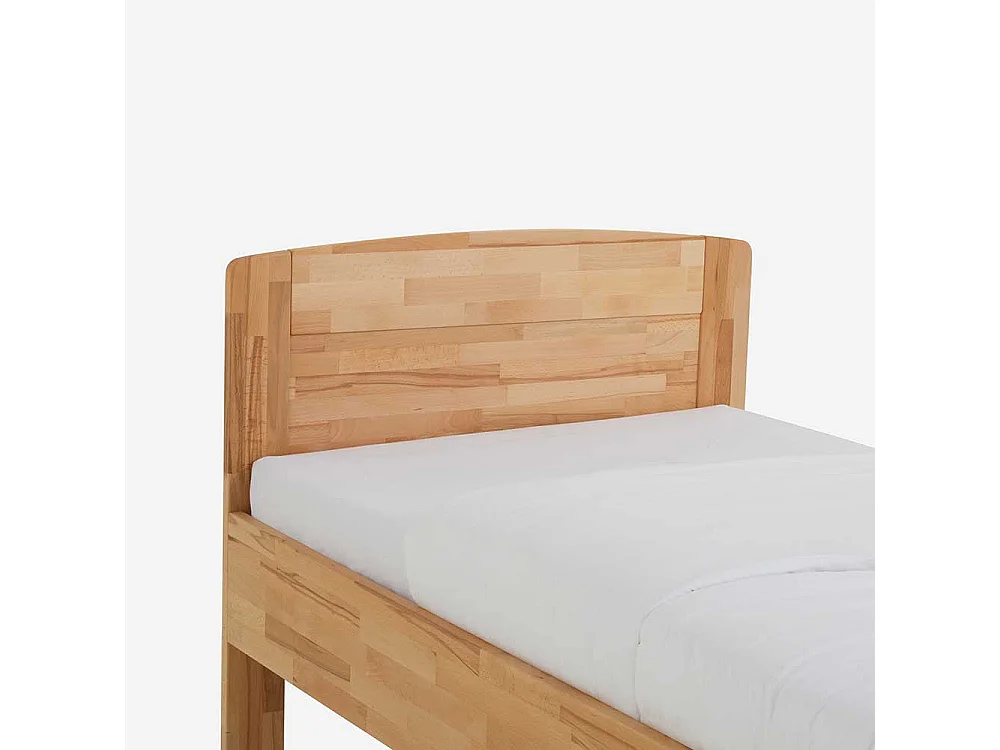 Holzbett aus Kernbuche Massivholz Überlänge