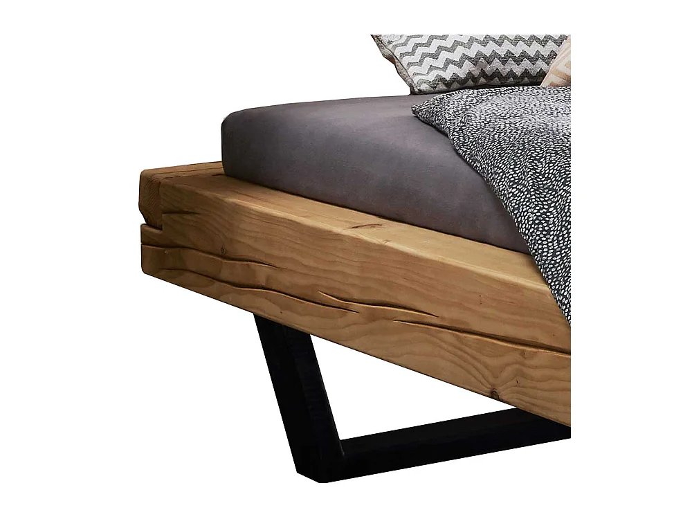 Massivholz Bettgestell ohne Kopfteil Bügelgestell