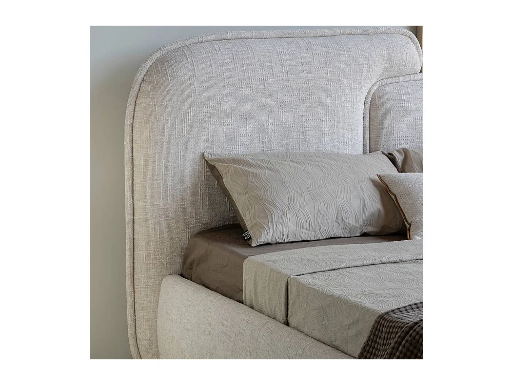 Stoffbett Doppelbett in modernem Design - Beige