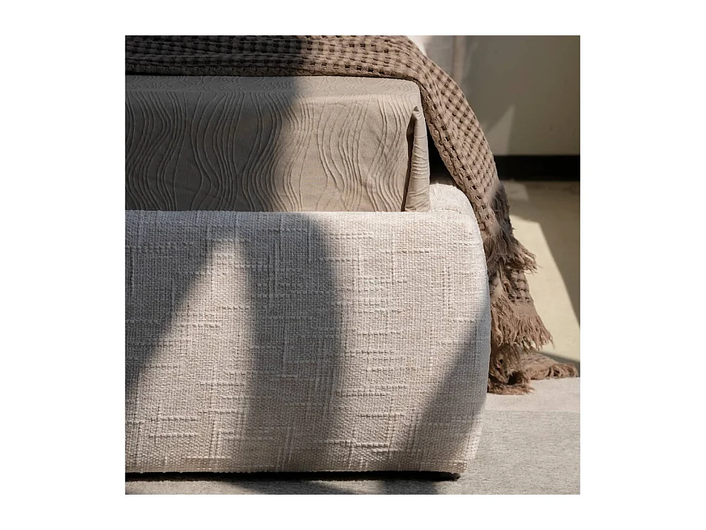 Stoffbett Doppelbett in modernem Design - Beige