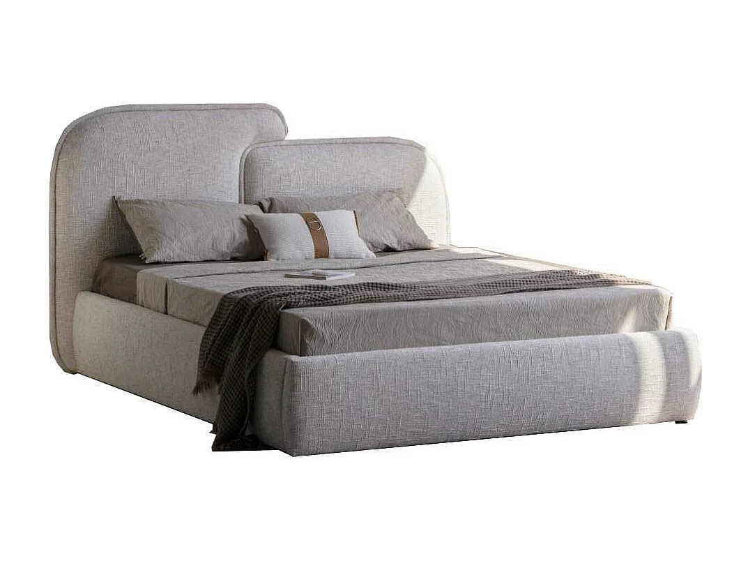 Stoffbett Doppelbett in modernem Design - Beige