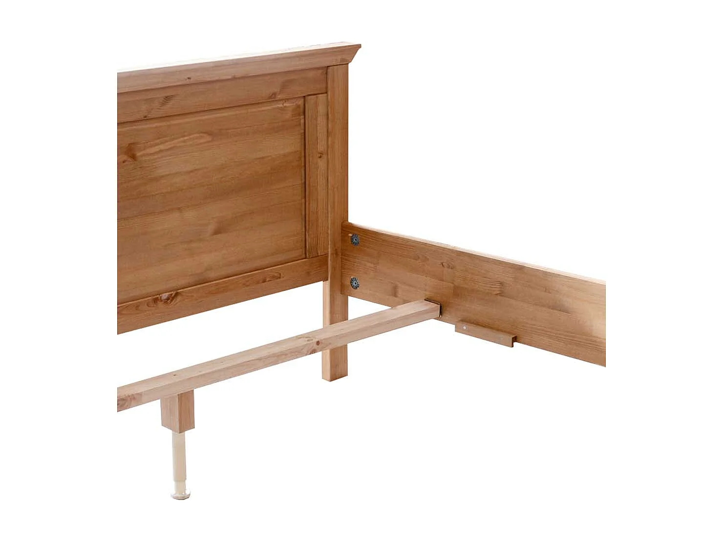 Massivholzbettgestell in Eichefarben gebeizt und geölt Kiefer