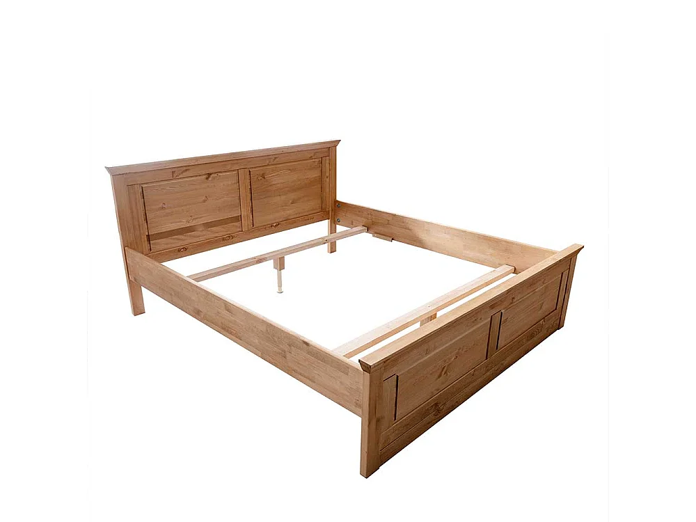 Massivholzbettgestell in Eichefarben gebeizt und geölt Kiefer