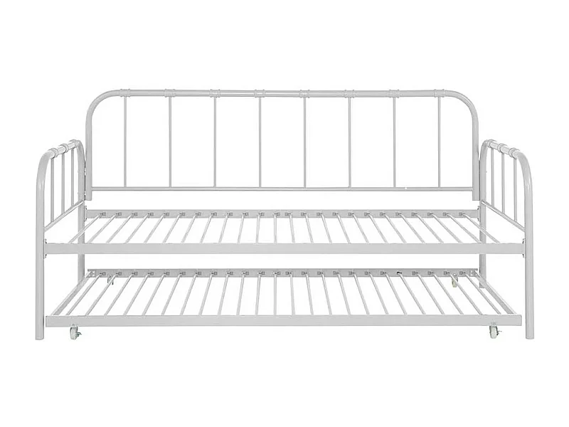 Ausziehbett Funktionsbett aus Metall in Weiß