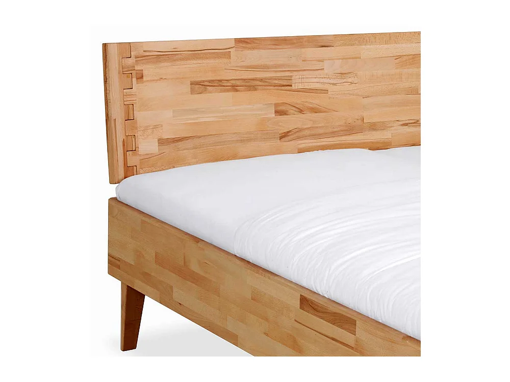 Naturholzbetten in Kernbuchefarben 48 cm Einstiegshöhe