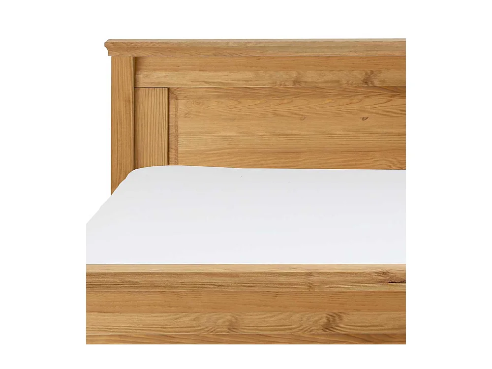 Holzbett aus Kiefer Massivholz Landhausstil