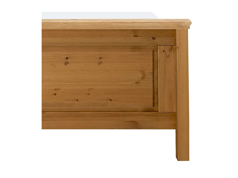 Holzbett aus Kiefer Massivholz Landhausstil