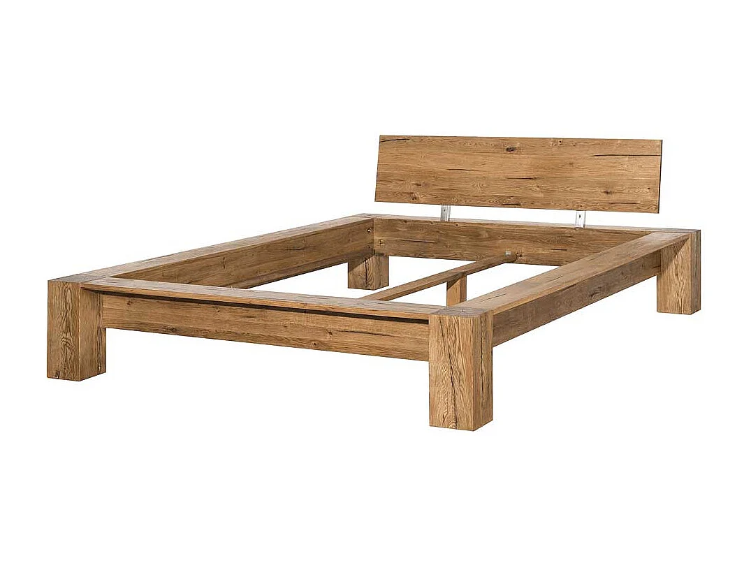 Massivholzbett aus Eiche natur geölt
