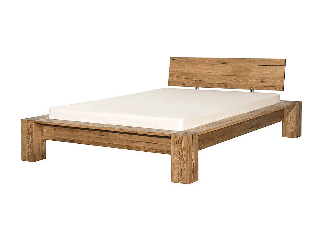 Massivholzbett aus Eiche natur geölt