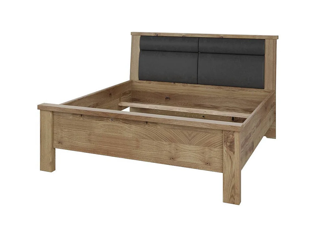 Doppelbett Bettgestell mit teilmassiver Oberfläche im Landhausstil