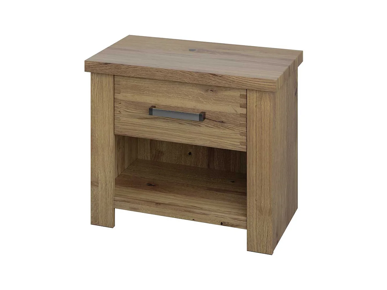 Doppelbett Bettgestell mit teilmassiver Oberfläche im Landhausstil