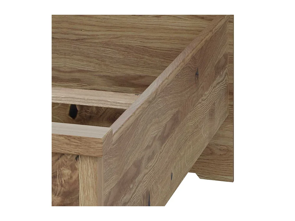 Doppelbett Bettgestell mit teilmassiver Oberfläche im Landhausstil