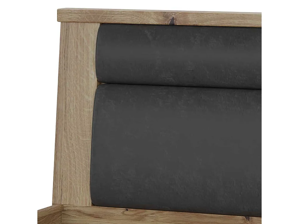 Doppelbett Bettgestell mit teilmassiver Oberfläche im Landhausstil