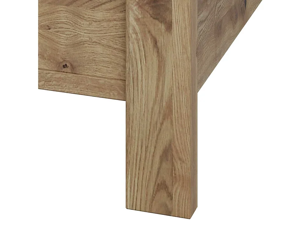 Doppelbett Bettgestell mit teilmassiver Oberfläche im Landhausstil