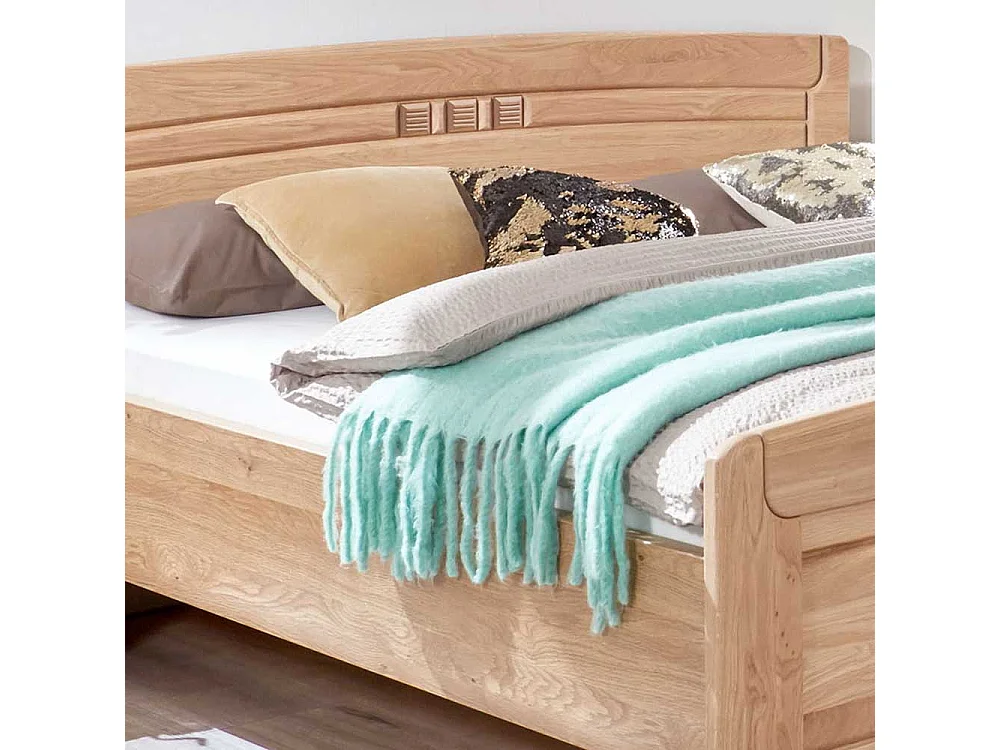 Doppelbett aus Eiche teilmassiv Made in Germany