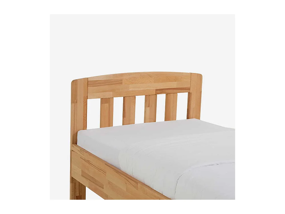 Komfortbett aus Kernbuche Massivholz geölt