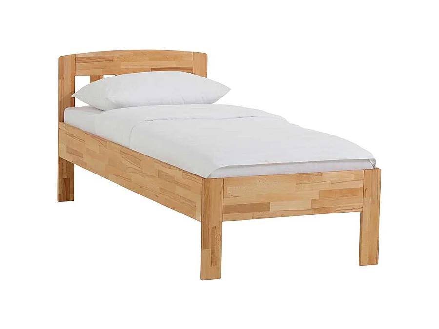 Komfortbett aus Kernbuche Massivholz geölt