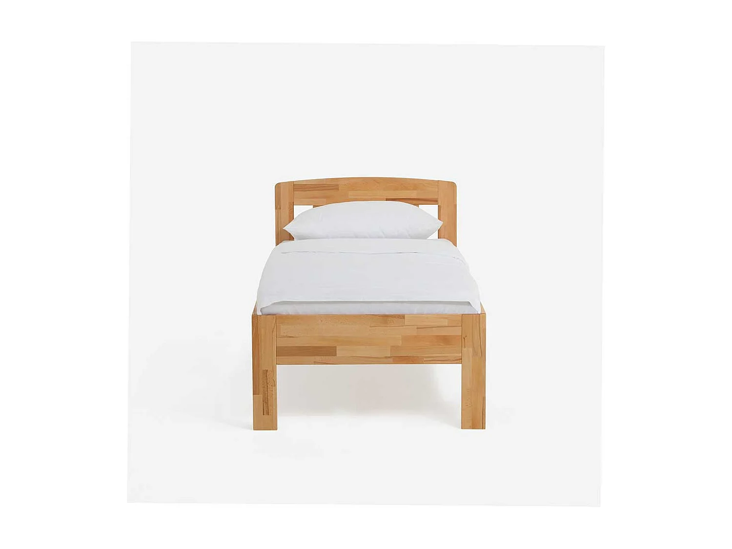 Komfortbett aus Kernbuche Massivholz geölt